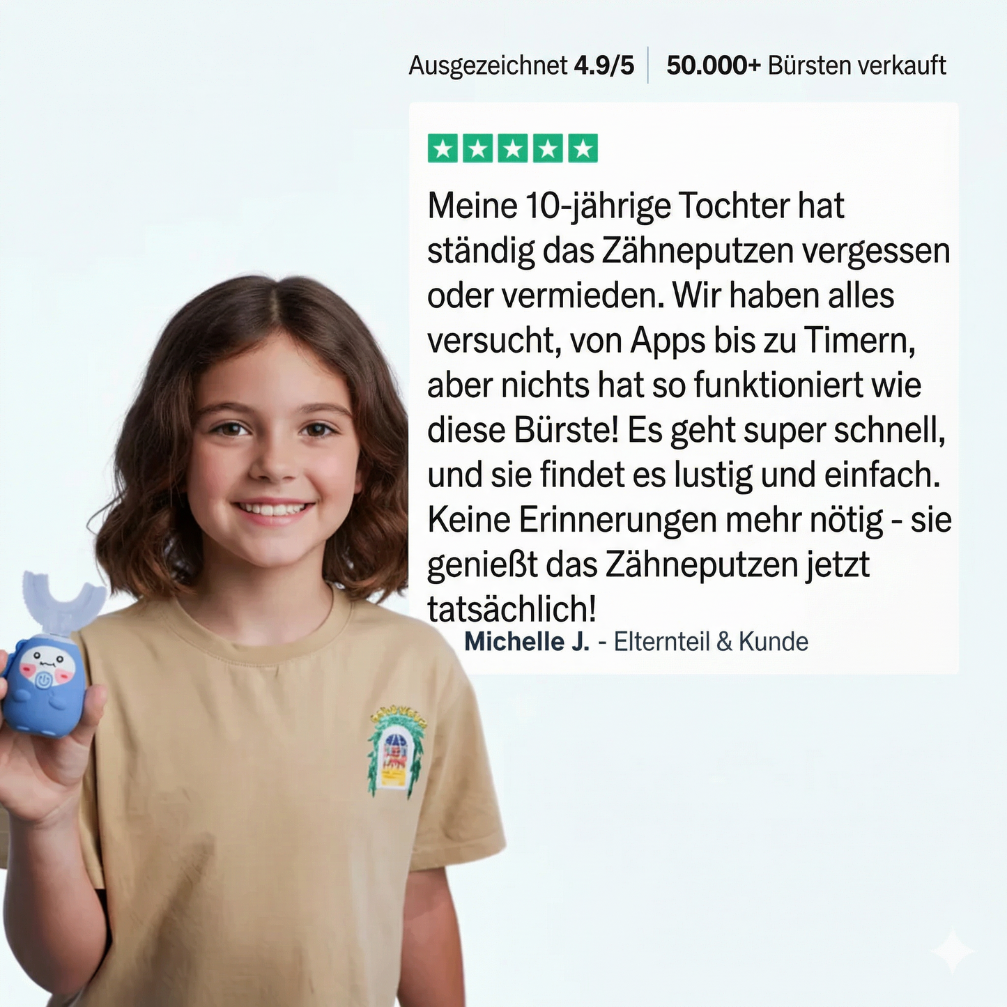 Soltiqo one™ Kinderzahnbürste